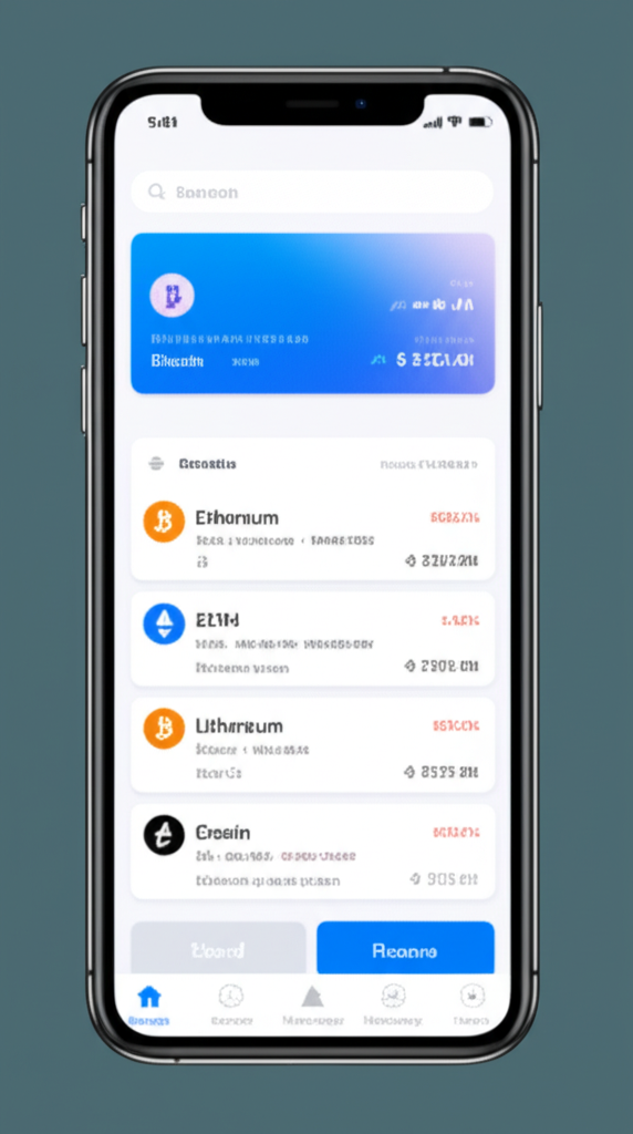 CryptoWallet App Interface